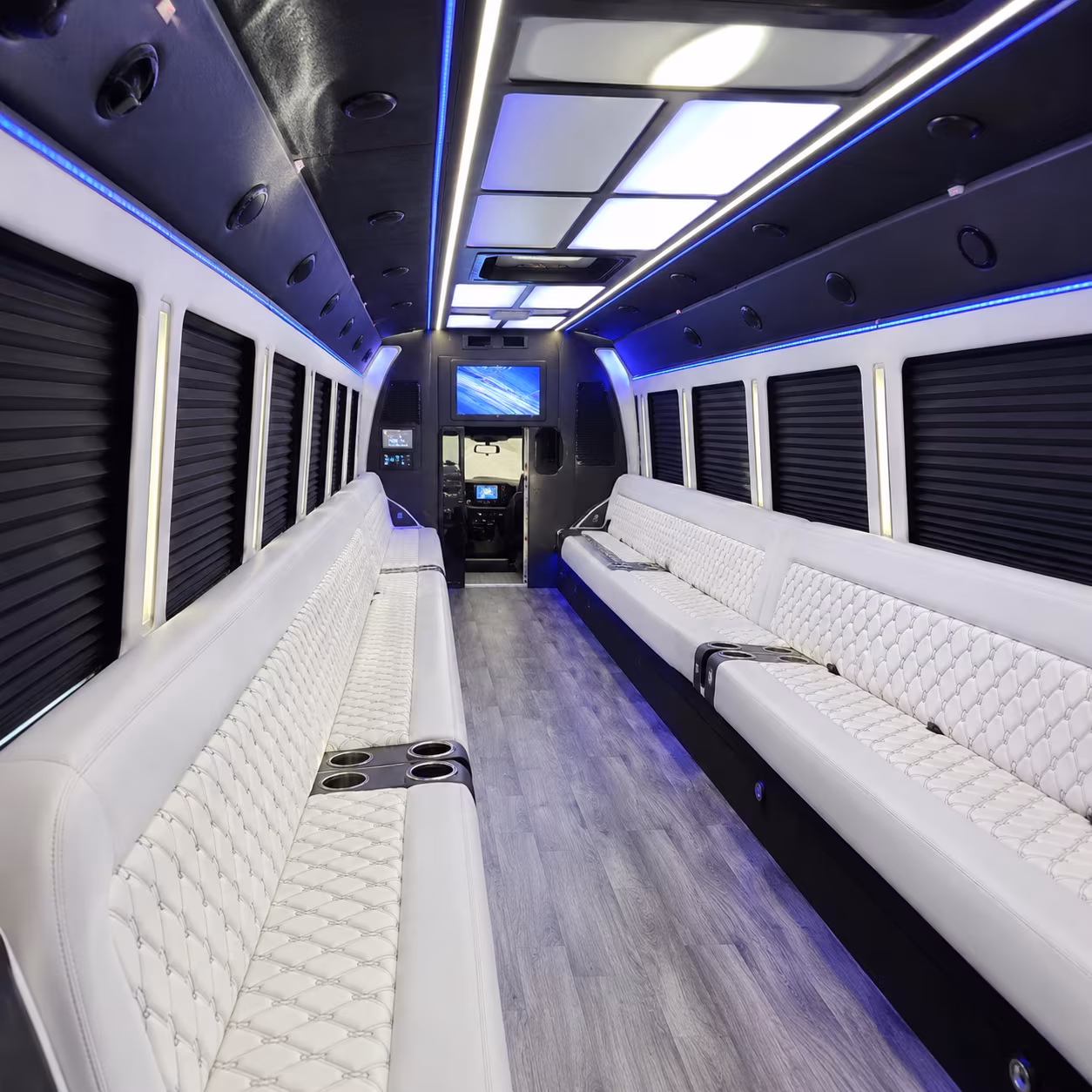 temple party bus rentals inside